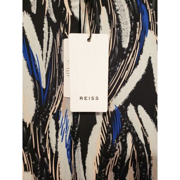 Reiss Elsie Abstract Print Mini Dress Size 4 - Picture 9 of 12